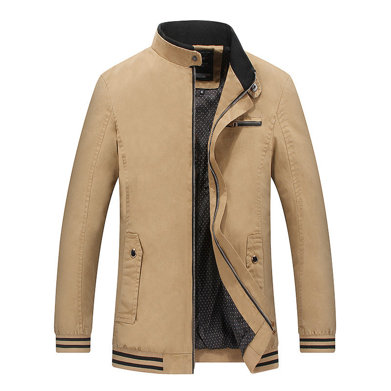 Herren Übergangsjacke Sportlich Wasserdicht mit Taschen