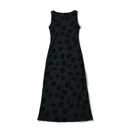 Damen Maxikleid Floral Luxus Design Elegant Lang