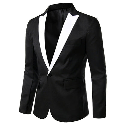 Herren Smokingsanzug Blazer Elegant Satin Kragen - BerlinGlamour