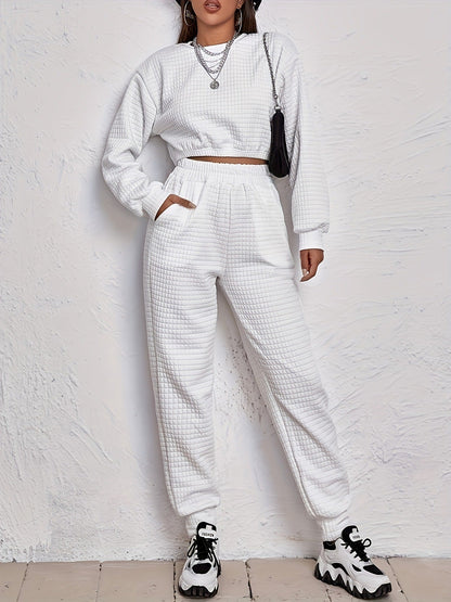 Damen Jogginganzug Quilted Warm Set