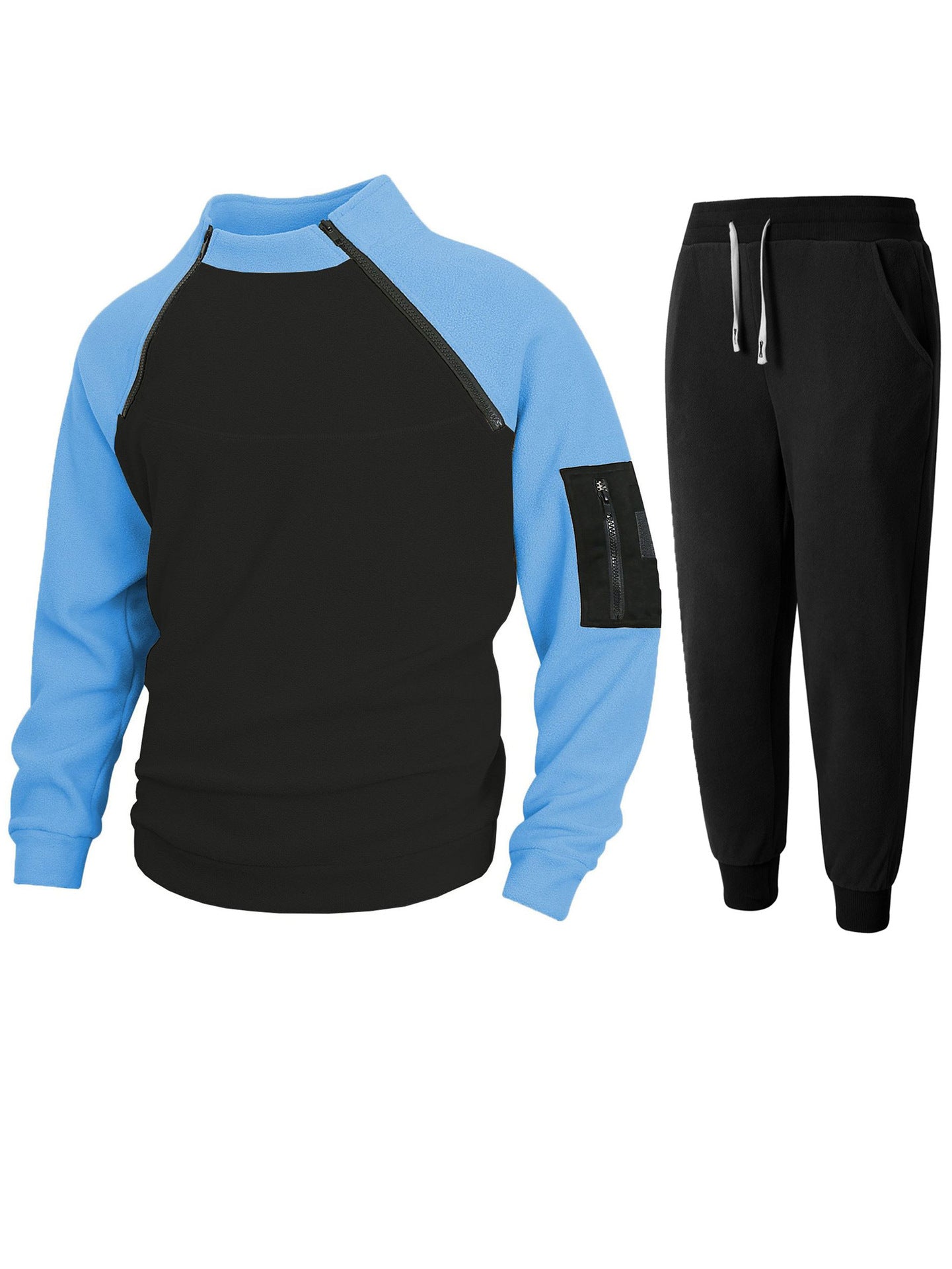 Herren Pullover Stehkragen Funktionsstoff Sportlich