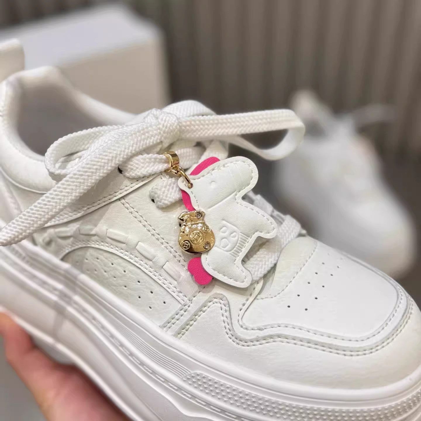 Damen Sneaker Plateau Modisch Komfortabel Mit Dämpfung