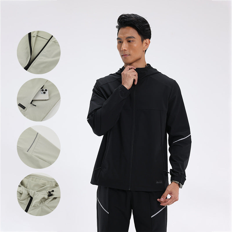 Herren Outdoor-Jacke Wasserdicht Mit Hose Funktionell - BerlinGlamour