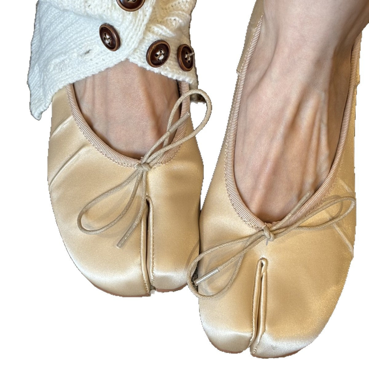 Damen Ballerinas Weich Satin Schuhe Modern