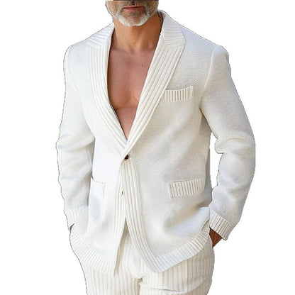 Herren Blazer Slim Fit Sportlich Modern
