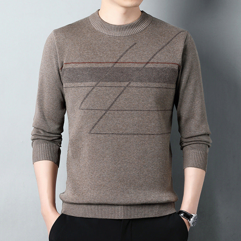Herren Strickpullover Modern Grafisches Muster - BerlinGlamour