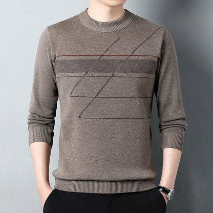 Herren Strickpullover Modern Grafisches Muster - BerlinGlamour