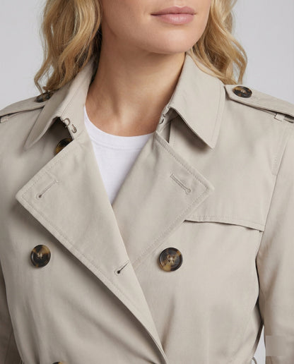 Damen Trenchcoat Oversize Grau Herbstmode