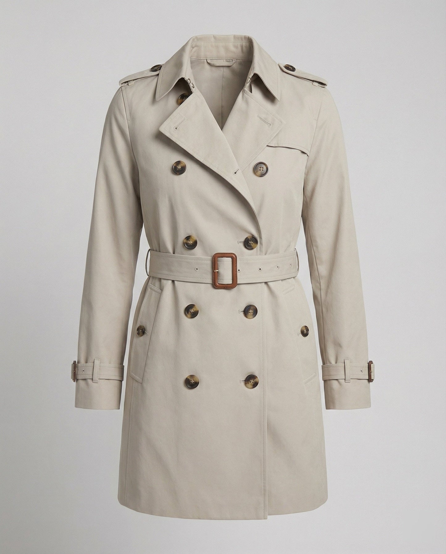 Damen Trenchcoat Oversize Grau Herbstmode