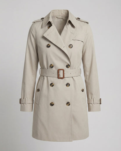 Damen Trenchcoat Oversize Grau Herbstmode