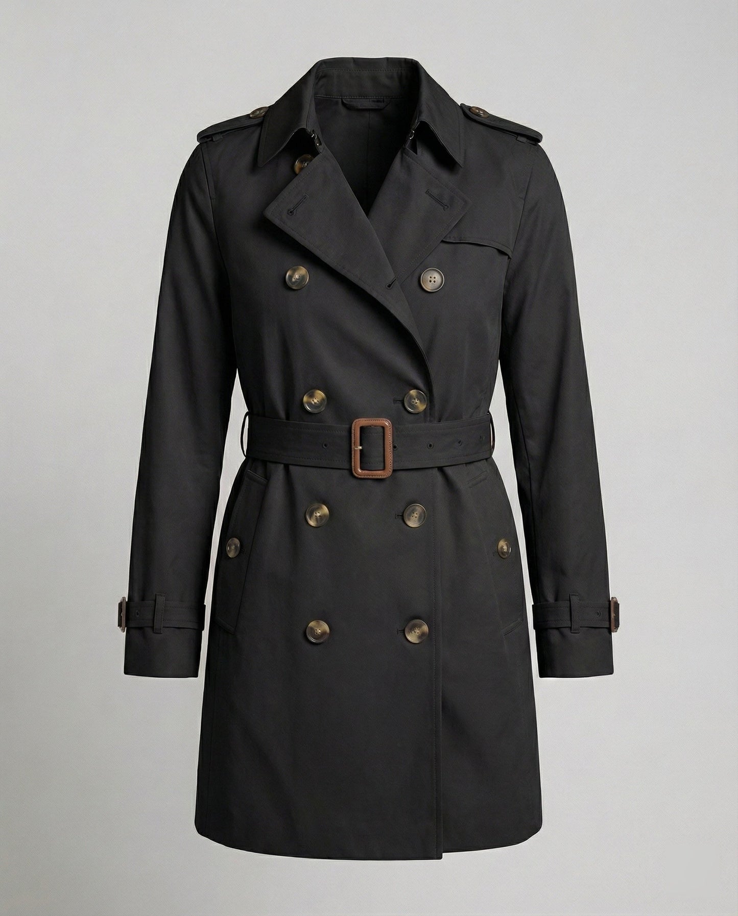 Damen Trenchcoat Oversize Grau Herbstmode