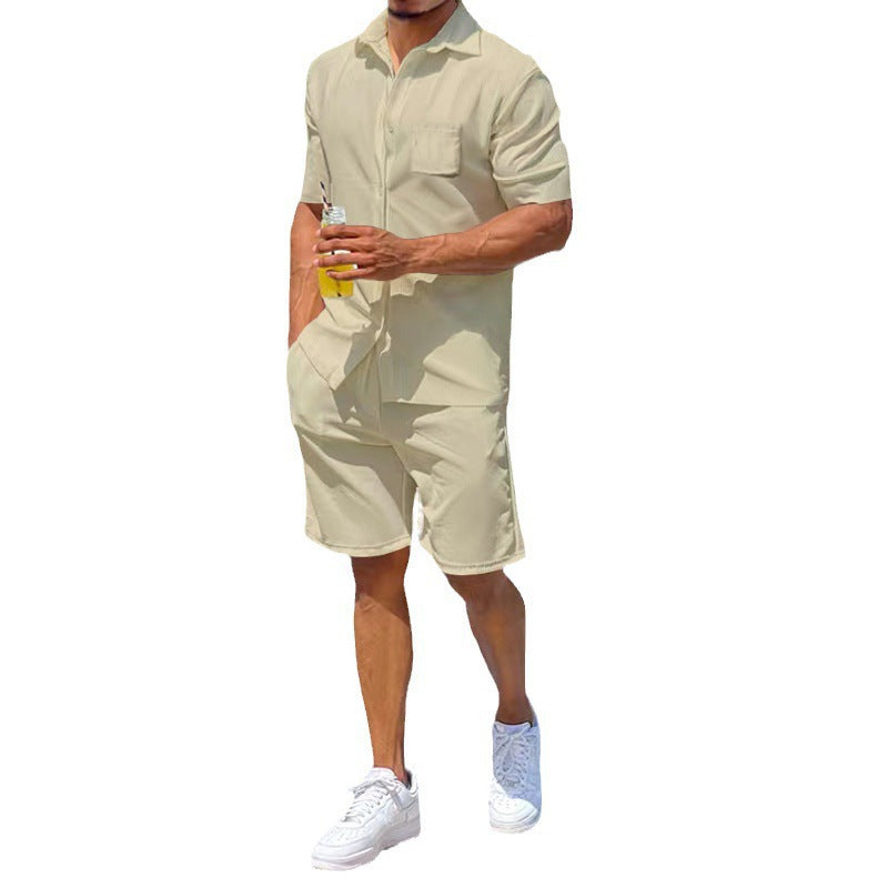 Herren Kurzoverall Lässig mit Taschen Sommer