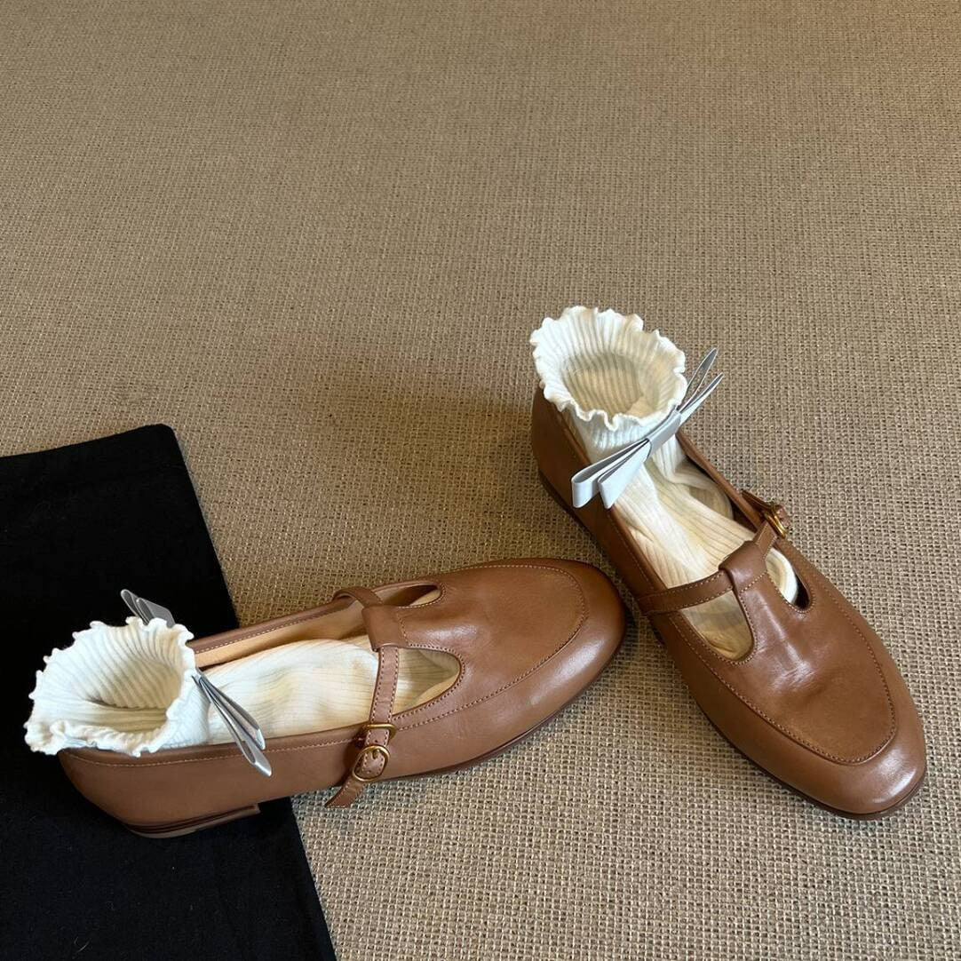 Damen Mokassins Elegante Riemen Schuhe Glänzend