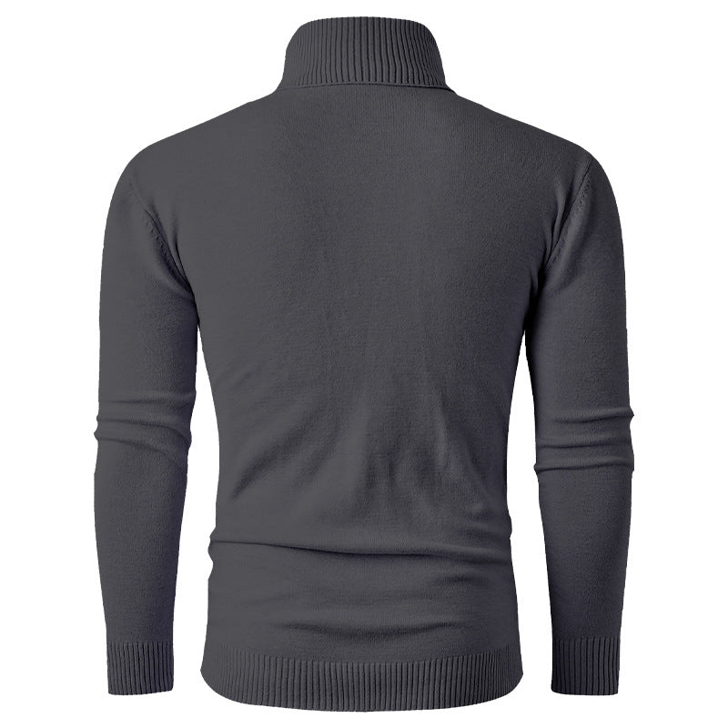 Herren Rollkragenpullover Strickpullover Hochkragen Modern