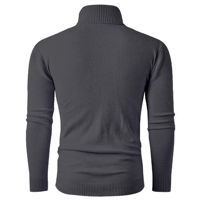 Herren Rollkragenpullover Strickpullover Hochkragen Modern