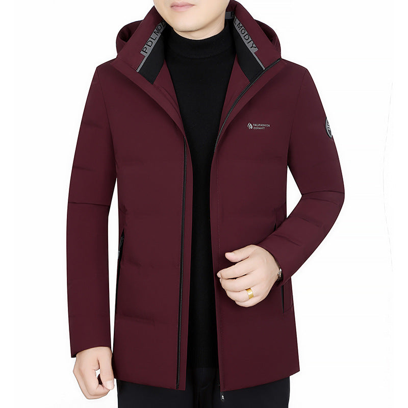 Herren Daunenjacke Warm Wasserabweisend