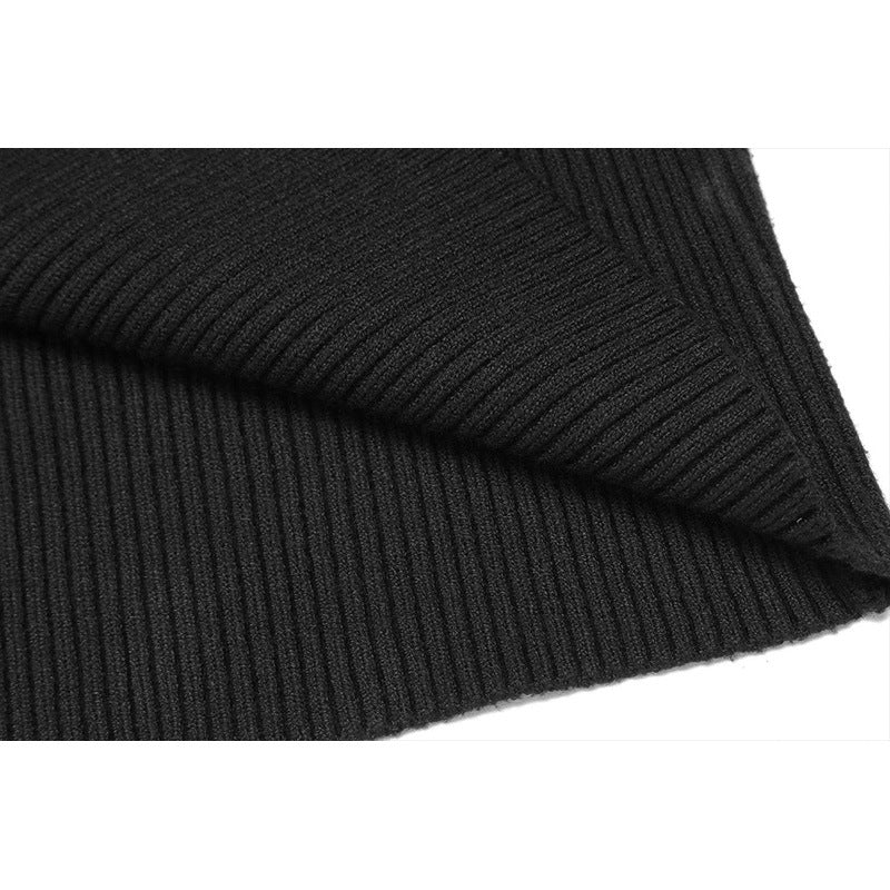 Herren Stehkragenpullover Feinripp Optik Elegant