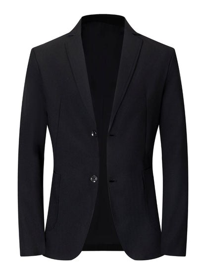 Herren Blazer Slim Fit Modern Elegant Schwarz