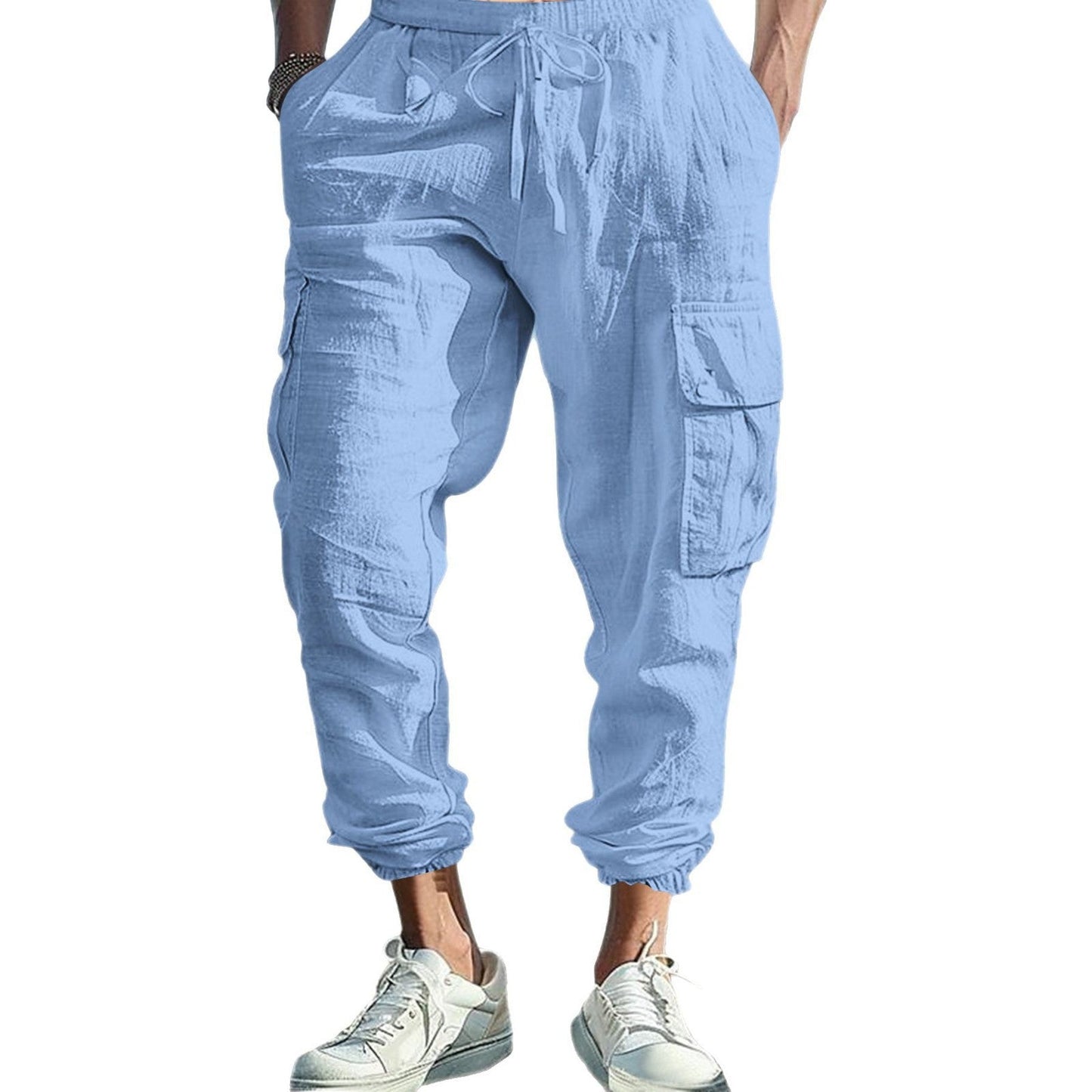 Herren Cargo-Hose Leicht Bequem atmungsaktiv mit Taschen