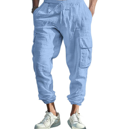 Herren Cargo-Hose Leicht Bequem atmungsaktiv mit Taschen