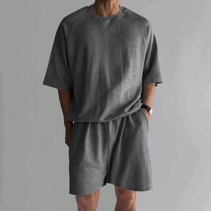 Herren Sportanzug Bequem Elastisch Breite Ärmel