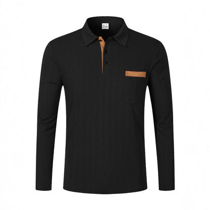 Herren Hemd Langarm Modern mit Struktur und Slim Fit