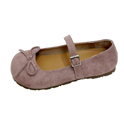 Damen Ballerinas Schleifen Dekorativ Komfortabel