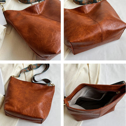 Leder Handtasche Damen Vintage Echtleder Classic