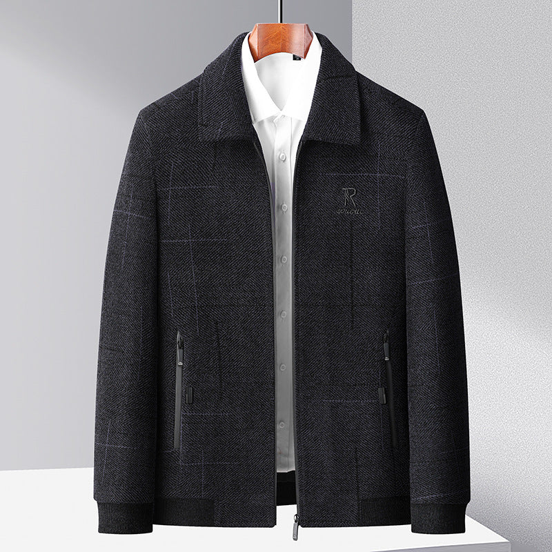 Herren Mantel Elegant Modern mit Taschen Berlin Stil