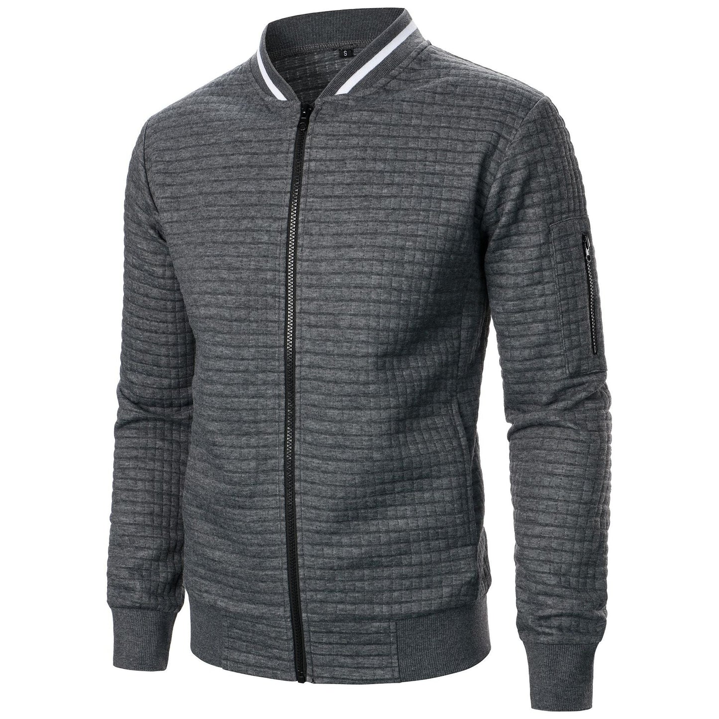 Herren Steppjacke Sportlich Funktionell mit Strukturdesign