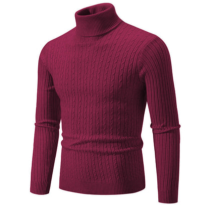 Herren Rollkragenpullover Weich Komfortable Strickqualität