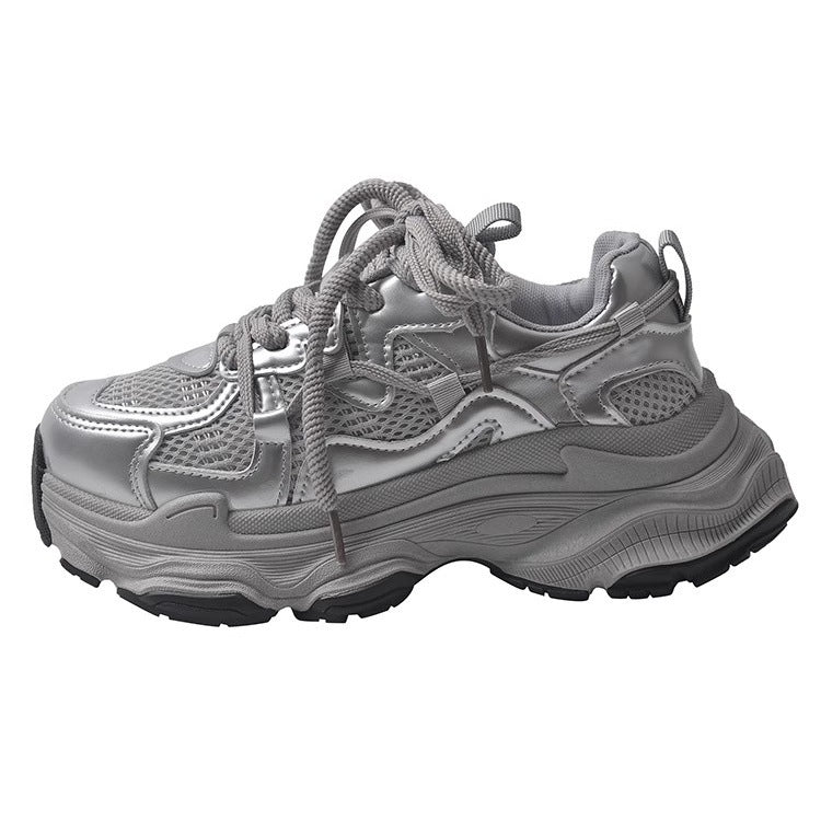 Damen Sneaker Chunky Atmungsaktiv Weich