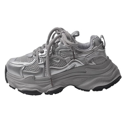 Damen Sneaker Chunky Atmungsaktiv Weich
