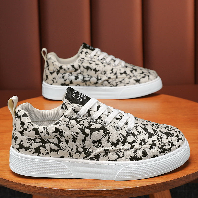 Damen Sneaker Floral Modern Komfort Sohle