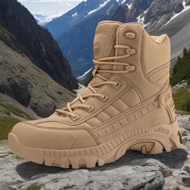 Herren Trekkingstiefel Hoch Wanderschuhe Knöchelschutz Rutschfest