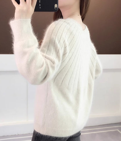 Damen Pullover Herbstlich Weich