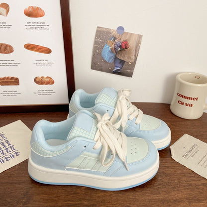Damen Sneaker Retro Stil Weich Innenfutter Schnürsenkel