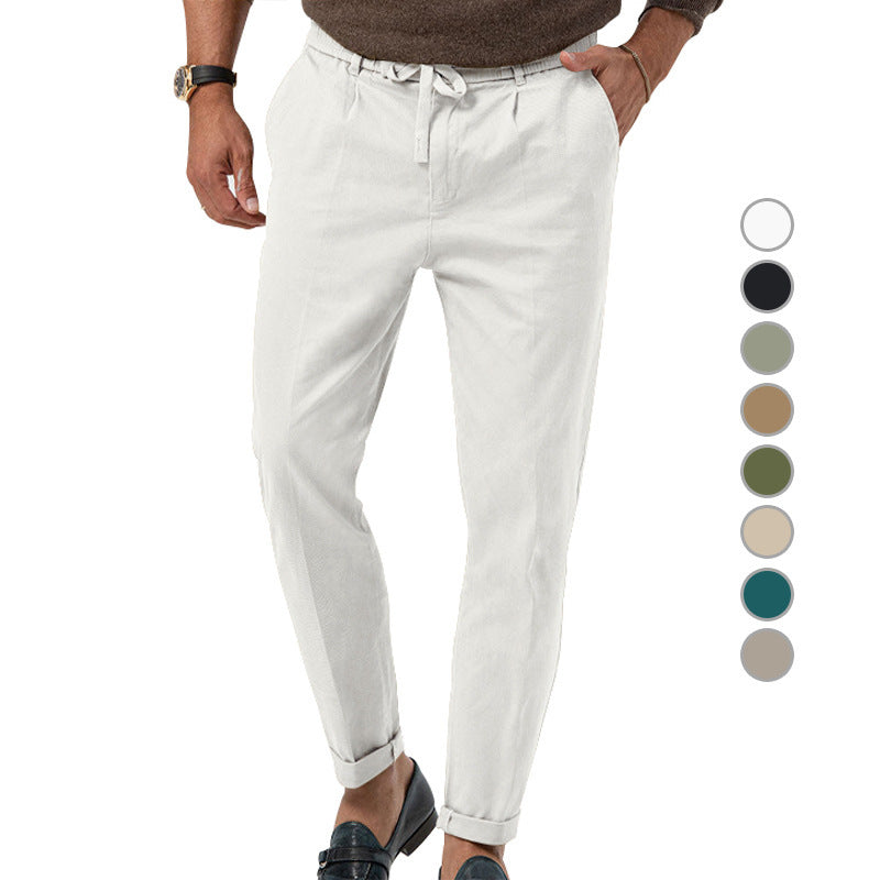 Herren Chino-Hose Elastisch Verstellbar Bequem