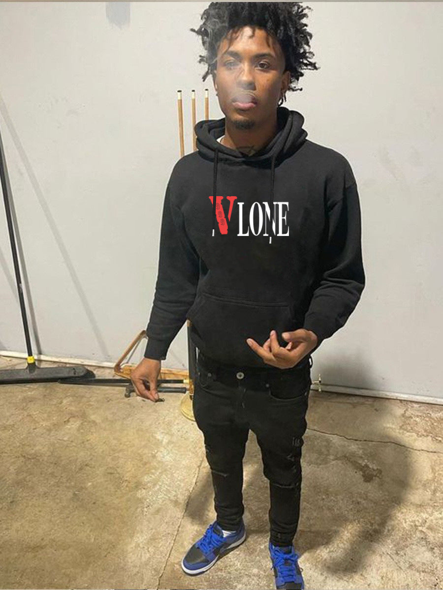 Herren Sweatshirt Kapuze Trendig Berlin Grafikdruck