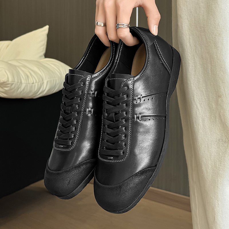 Damen Leder Schnürschuhe Elegante Mode Schuhe Frauen
