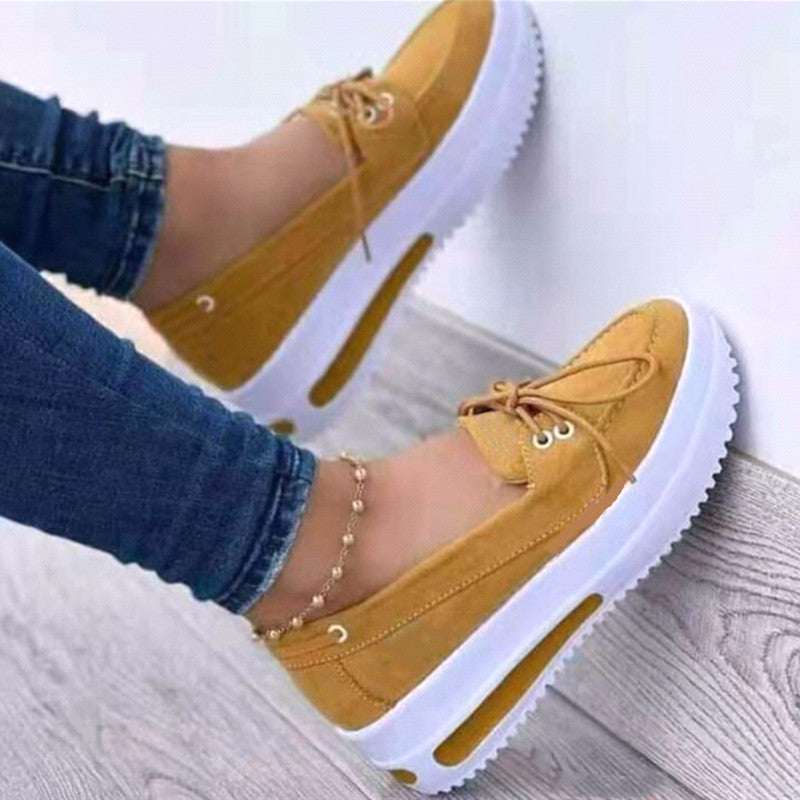 Damen Sneaker Slip-On Veloursleder Schuhe Bequem Rutschfest - BerlinGlamour