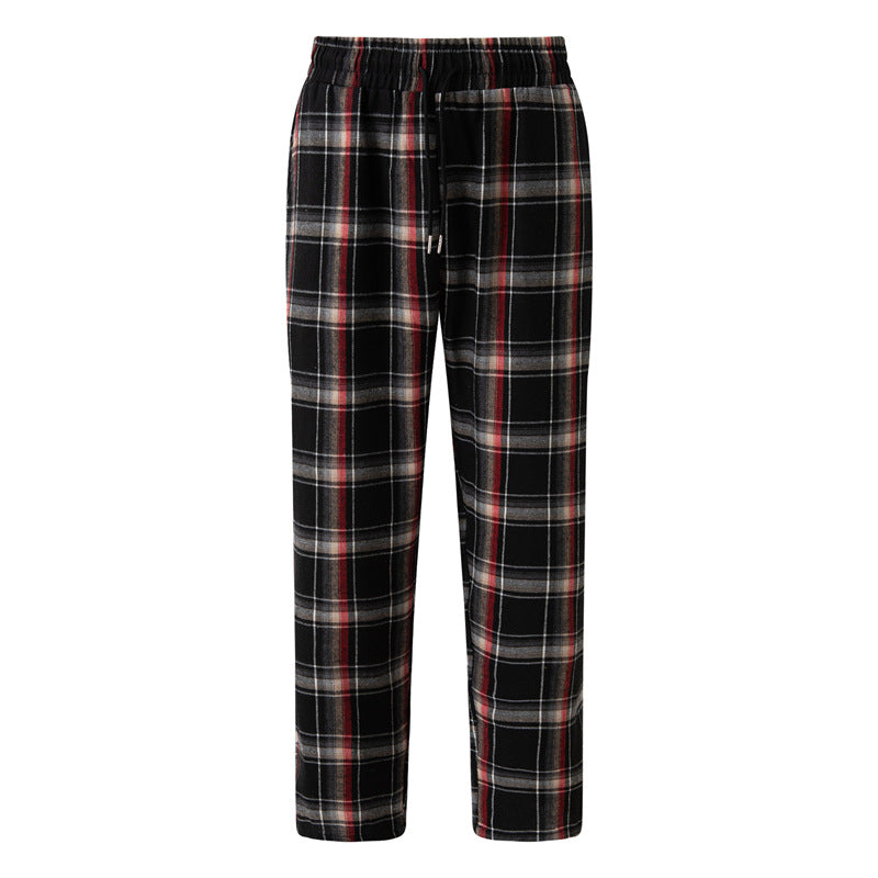Herren Flanellhose Bequem Mit Seitentaschen Elastisch