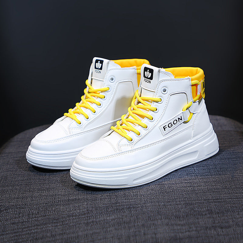 Damen Sneaker High-Top atmungsaktiv mit Schnürsystem