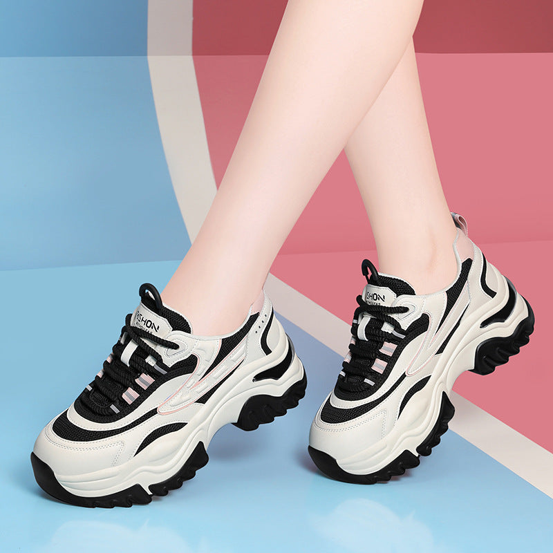 Damen Laufschuhe Chunky Sneaker atmungsaktiv Komfort