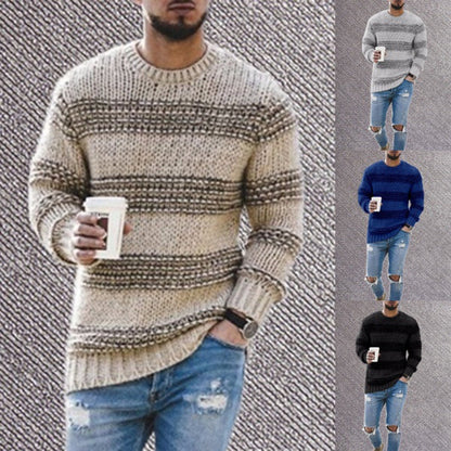 Herren Strickpullover Modern Strukturiert Geschnürt - BerlinGlamour