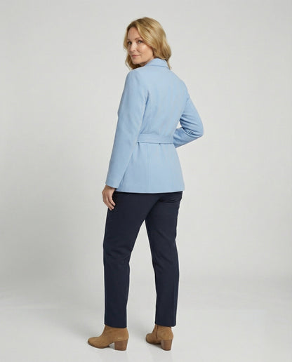 Damen Blazerjacke Elegante Slim Fit mit Gürtel