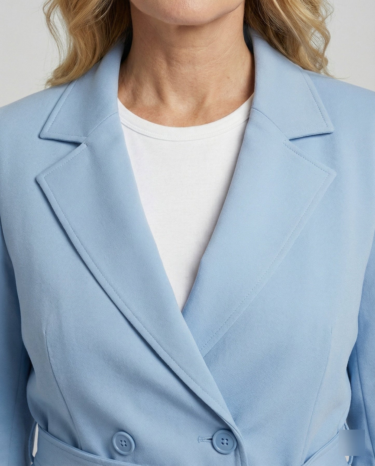 Damen Blazerjacke Elegante Slim Fit mit Gürtel