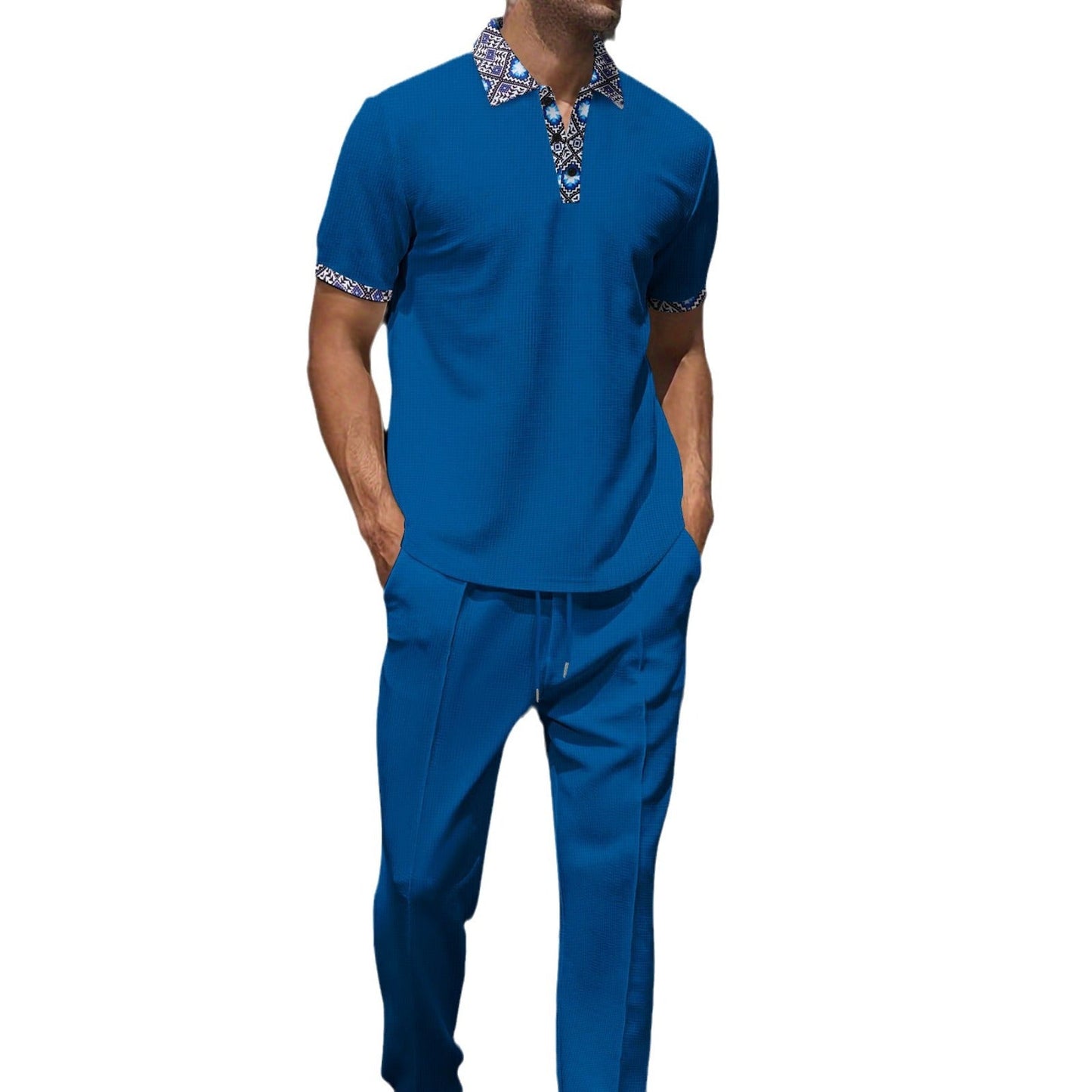 Herren Poloshirt Modern Locker Freizeitshirt Mit Einzigartigem Kragenmuster