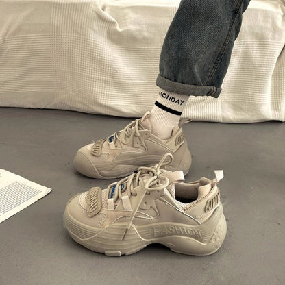 Damen Sneaker Sportlich Chunky Stabile Sohle Modern - BerlinGlamour