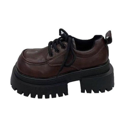 Damen Stiefel Chunky Schnürschuhe Rutschfest Modern